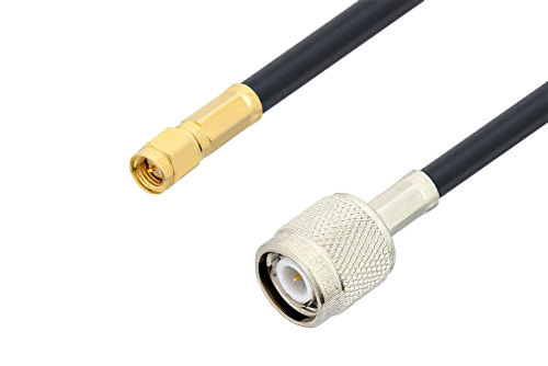 SMA Male to TNC Male Cable 24 Inch Length Using PE-C240 Coax