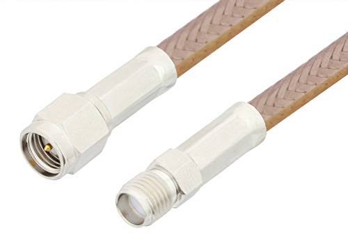 SMA Male to SMA Female Cable 36 Inch Length Using RG400 Coax, RoHS