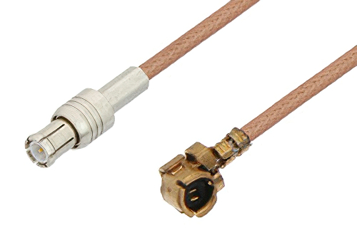 UMCX Plug to MCX Plug Cable 12 Inch Length Using RG178 Coax