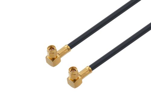 SMA Male Right Angle to SMA Male Right Angle Cable Using PE-C240 Coax