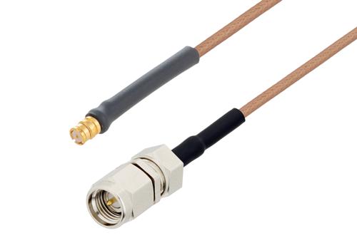 SMA Male to SMP Female Cable Using RG178 Coax with HeatShrink