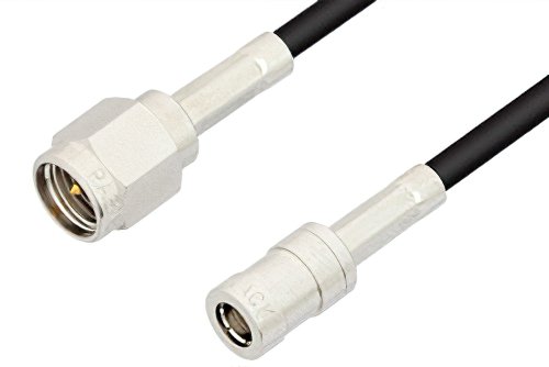 SMA Male to SMB Plug Cable 48 Inch Length Using RG174 Coax, RoHS