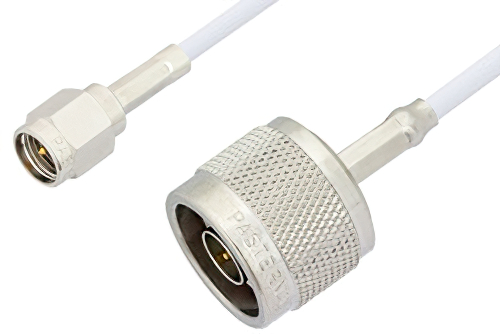 SMA Male to N Male Cable 36 Inch Length Using RG188 Coax, RoHS