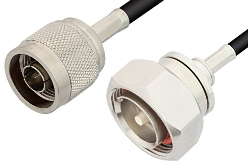 N Male to 7/16 DIN Male Cable 60 Inch Length Using PE-C195 Coax