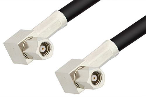 SMC Plug Right Angle to SMC Plug Right Angle Cable 72 Inch Length Using RG174 Coax, RoHS