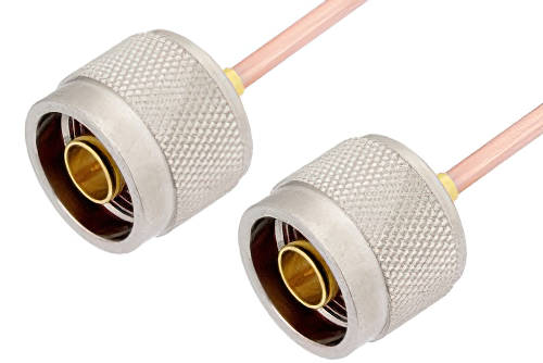 N Male to N Male Cable 60 Inch Length Using RG405 Coax