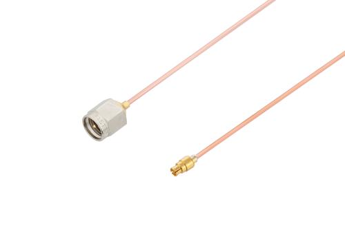 SMA Male to Mini SMP Female Cable Using PE-047SR Coax