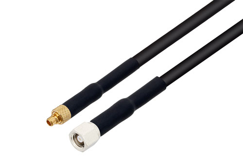 MMCX Plug to SMC Plug Cable Using RG174 Coax with HeatShrink