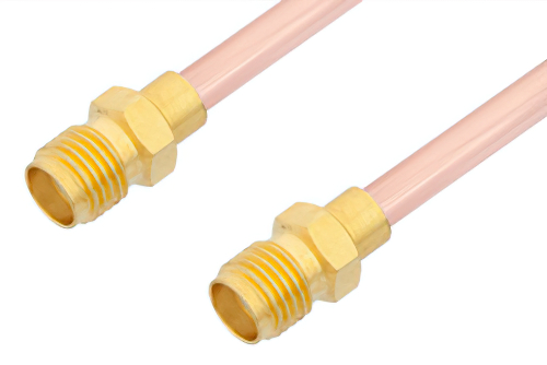 SMA Female to SMA Female Cable Using RG402 Coax, RoHS