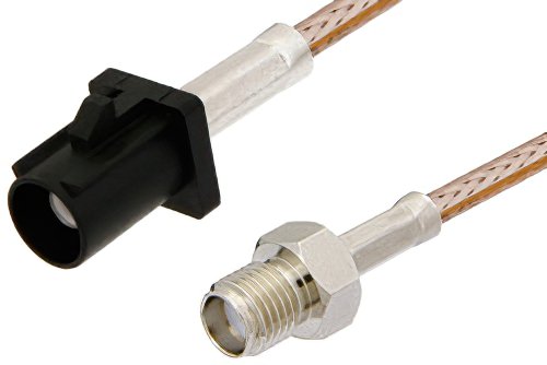 SMA Female to Black FAKRA Plug Cable Using RG316 Coax
