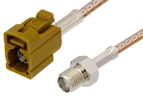 SMA Female to Curry FAKRA Jack Cable Using RG316 Coax