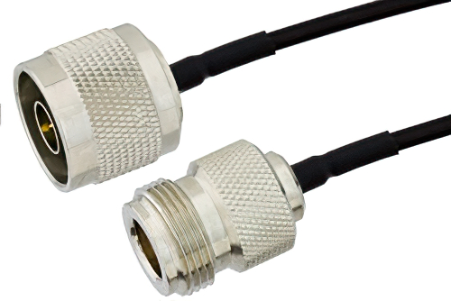 N Female to N Male Cable Using PE-SR405FLJ Coax