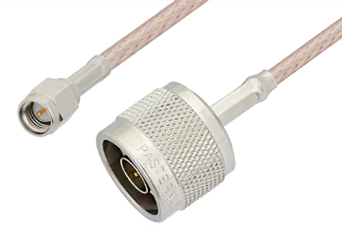 SMA Male to N Male Cable Using RG316-DS Coax, RoHS