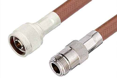 N Male to N Female Cable Using RG393 Coax
