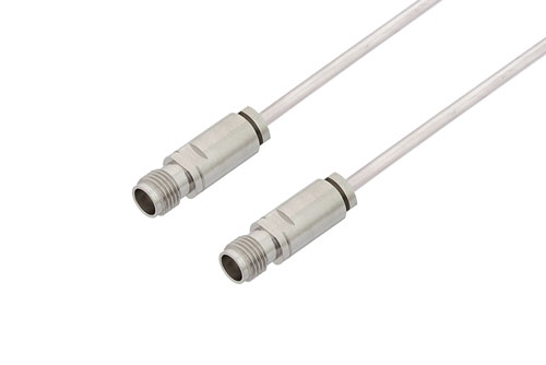2.4mm Female to 2.4mm Female Cable Using PE-SR405AL Coax , LF Solder