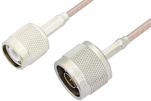 N Male to TNC Male Cable 60 Inch Length Using RG316 Coax