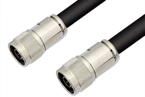 N Male to N Male Cable 84 Inch Length Using RG217 Coax , LF Solder