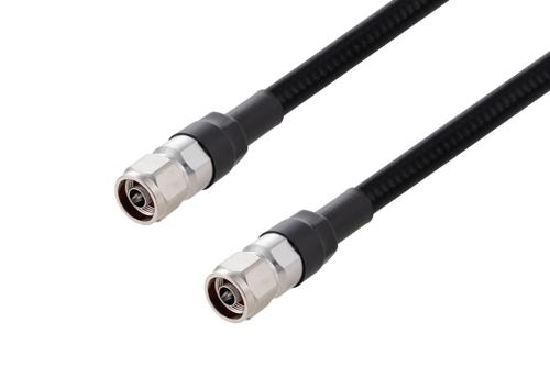N Male to N Male Low PIM Cable Using 1/2 inch Superflexible Coax with HeatShrink