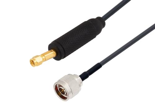 Waterproof IP68 SMA Male (Plug) to N Male (Plug) Low Loss Cable Using LMR-240 Coax