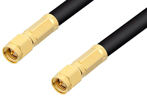 SMA Male to SMA Male Cable 24 Inch Length Using LMR-240 Coax
