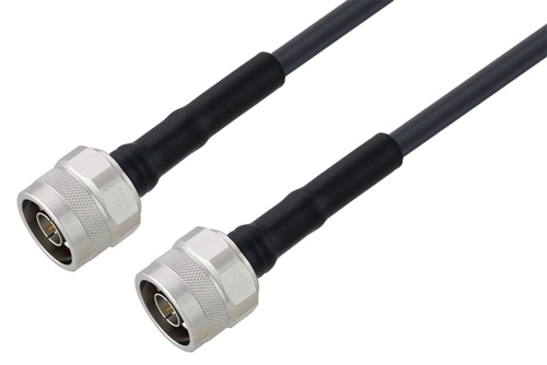 N Male to N Male With Times Connectors Cable 12 Inch Length Using LMR-240 Coax