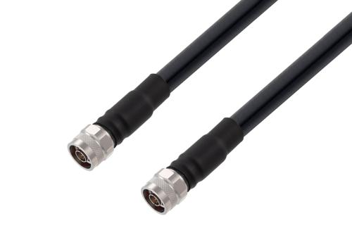 N Male to N Male Low Loss Cable Using LMR-600 Coax with HeatShrink