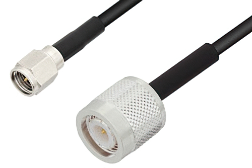 SMA Male to TNC Male Cable Using LMR-100 Coax And Times Connectors