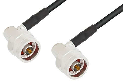 N Male Right Angle to N Male Right Angle Cable Using LMR-195 Coax
