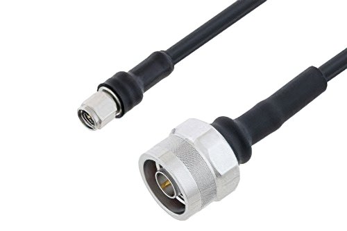 SMA Male to N Male With Times Connectors Cable 12 Inch Length Using LMR-195 Coax