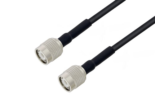 TNC Male to TNC Male Low Loss Cable Using LMR-200 Coax with HeatShrink