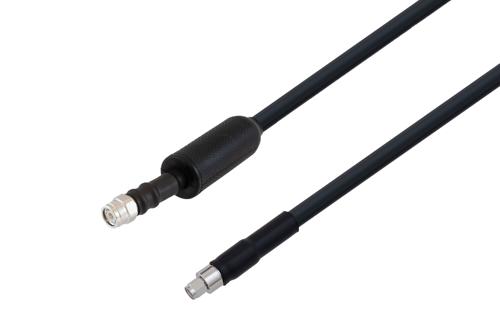 Waterproof IP68 SMA Male (Plug) to TNC Male (Plug) Low Loss Cable Using LMR-400 Coax with Times Microwave Components