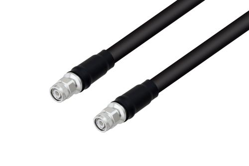 TNC Male to TNC Male Low Loss Cable Using LMR-600 Coax with Times Microwave Components, LF Solder