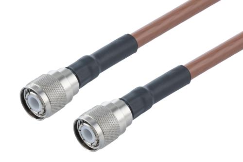 HN Male to HN Male Cable Using RG393 Coax with HeatShrink