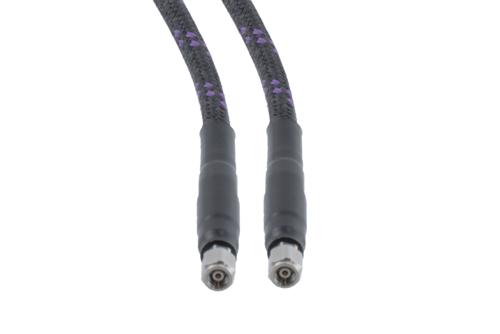 1.0mm Male to 1.0mm Male Armored Low Loss Test Cable 12 Inch Length