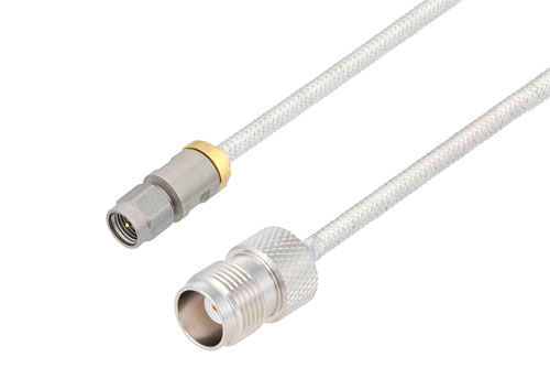 3.5mm Male to TNC Female Cable Using PE-SR402FL Coax