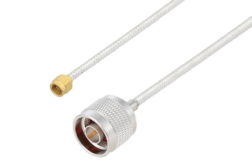 2.92mm Male to N Male Cable Using PE-SR402FL Coax