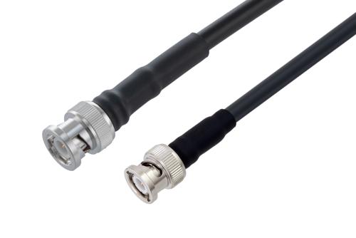 BNC Male to BNC Male Low Loss Cable Using LMR-240-UF Coax with Times Microwave Components