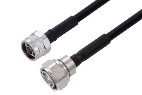 Outdoor Rated 4.3-10 Male to N Male Low PIM Cable Using SPO-250 Coax with Times Microwave Components
