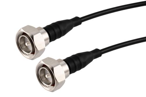 Fire Rated 7/16 DIN Male to 7/16 DIN Male Low PIM Cable Using TCOM-240-FR Coax With Times Microwave Components