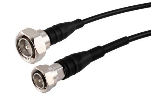 Fire Rated 4.3-10 Male to 7/16 DIN Male Low PIM Cable Using TCOM-240-FR Coax With Times Microwave Components