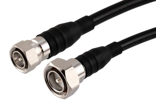 Fire Rated 4.3-10 Male to 7/16 DIN Male Low PIM Cable Using TCOM-400-FR Coax With Times Microwave Components