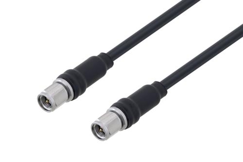 Fire Rated SMA Male to SMA Male Low Loss Cable Using TCOM-195-FR Coax With Times Microwave Components