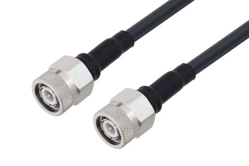 Fire Rated TNC Male to TNC Male Low Loss Cable Using TCOM-195-FR Coax With Times Microwave Components