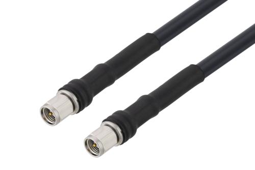 Fire Rated SMA Male to SMA Male Low Loss Cable Using TCOM-240-FR Coax With Times Microwave Components