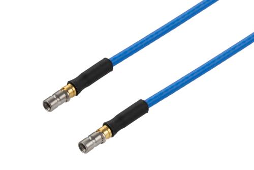 Smooth Bore Mini SMP Male to Smooth Bore Mini SMP Male VITA 67.3 Cable Using PE-P086HF Coax