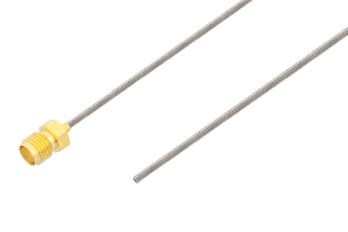 SMA Female to Straight Cut Lead Test Probe Cable Using PE-SR047FL Coax