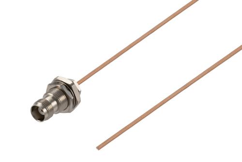 TNC Female Bulkhead to Straight Cut Lead Cable Using RG178 Coax