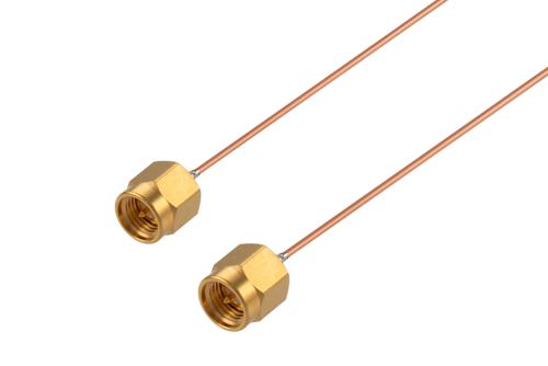 SMA Male to SMA Male Non-Magnetic Cable Using PE-SR047-NM Coax