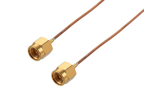2.92mm Male to 2.92mm Male Non-Magnetic Cable Using PE-SR047-NM Coax