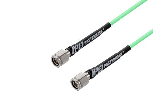 TNC Male to TNC Male Low Loss Cable Using PE-P142LL Coax with Lock Wire Holes
